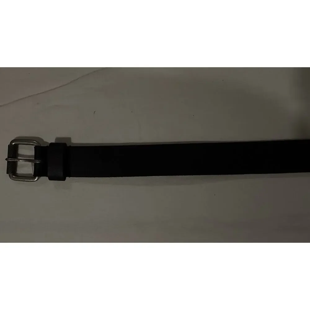 Clarks Men's 32” Black Solid Belt with Buckle 1.25 in Wide